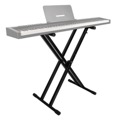 Keyboardstativ, selvjusterende med sikkerhetslås