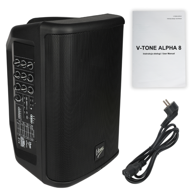 V-TONE ALPHA 8 aktiv høyttaler med batteri