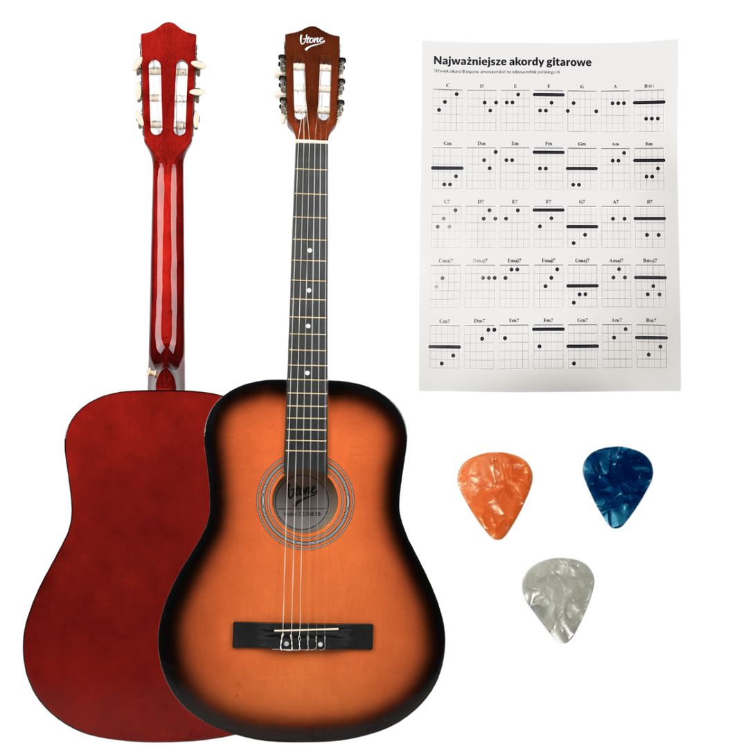 V-Tone BCG SB klassisk nybegynnergitar 4/4, Sunburst