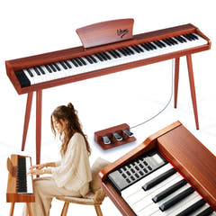 V-TONE BL-130 El-piano (mørkt tre)