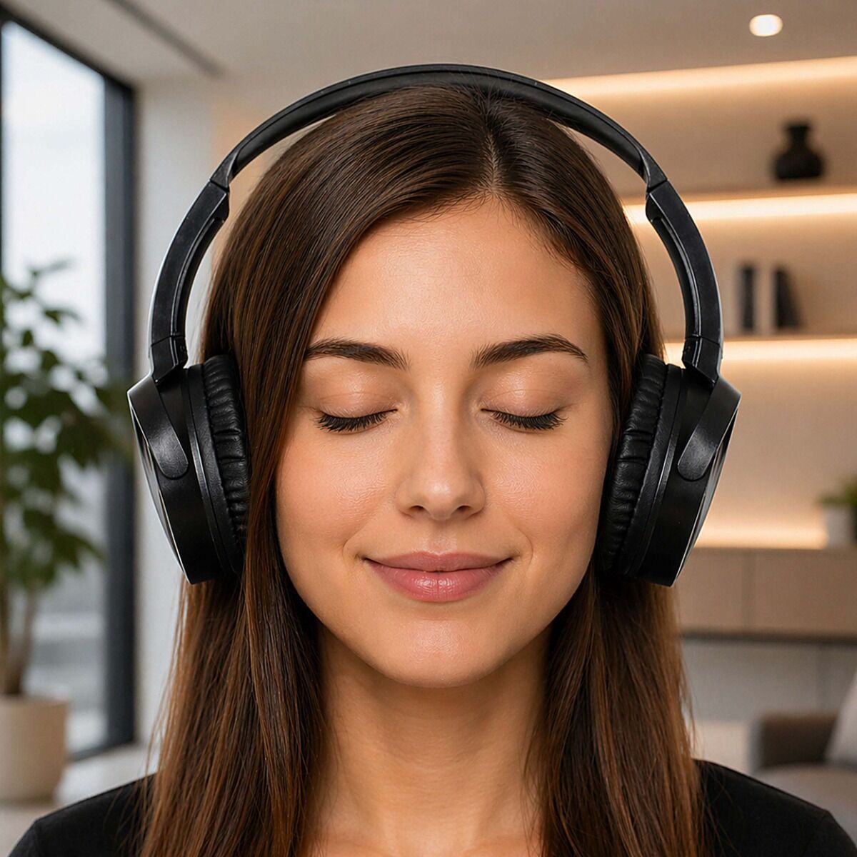 V-TONE ED PRO-1 HP Lukkede over-ear hovedtelefoner, sort