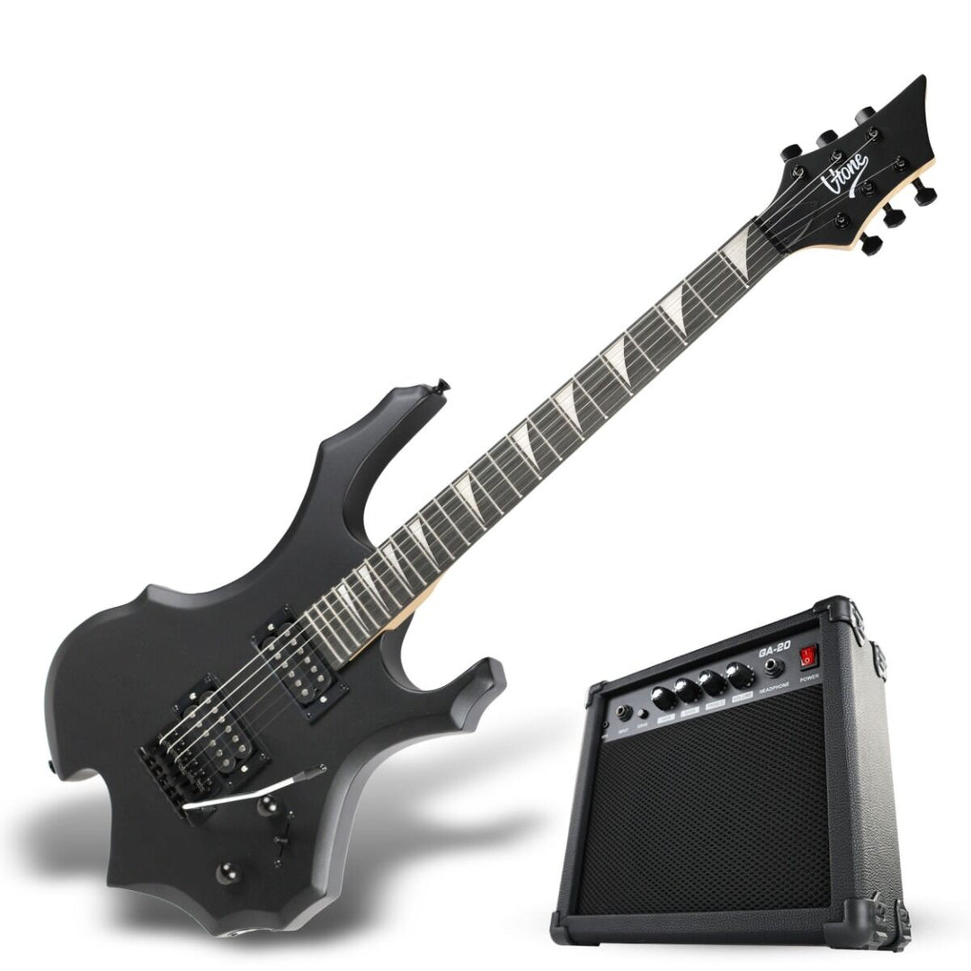 V-TONE EGS 39 MBK elektrisk gitarpakke 4/4, svart