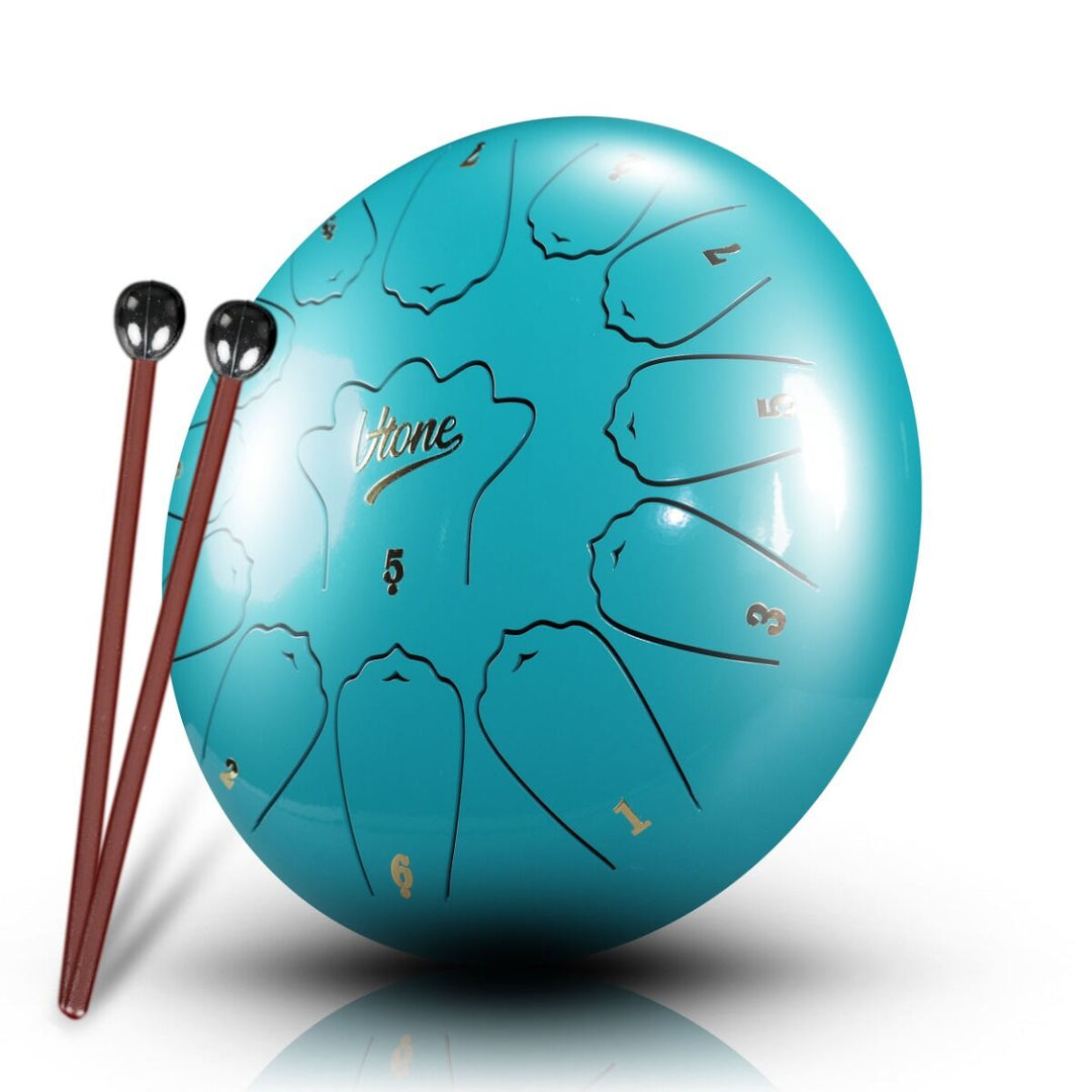 Tongue Drum 12" Cyan inkl. veske (13 toner C-skala)