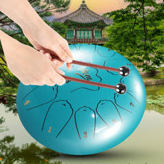 Tongue Drum 12" Cyan inkl. veske (13 toner C-skala)