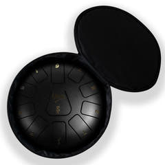 Tongue Drum 8" Svart inkl. tilbehør (11 toner)