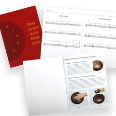 Tongue Drum 8" Svart inkl. tilbehør (11 toner)
