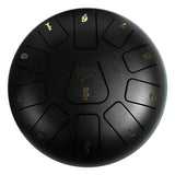 Tongue Drum 8" Sort inkl. Tilbehør (11 Toner)