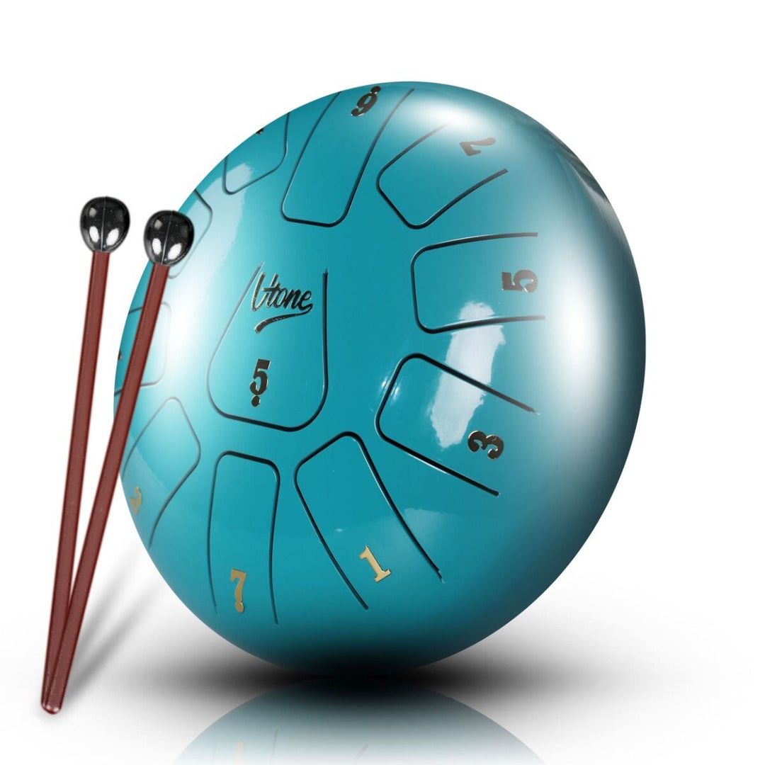 Tongue Drum 8" Cyan inkl. veske (11 toner C-skala)