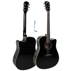 V-TONE VEAG1 CE BK elektroakustisk gitar 4/4 dreadnought cutaway svart
