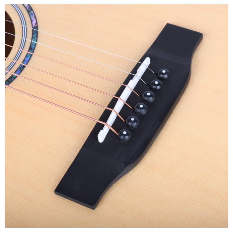 V-TONE VEAG1 CE NT Elektroakustisk Gitar 4/4 Dreadnought Cutaway – Natur
