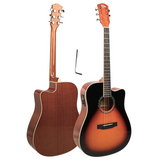 V-TONE VEAG1 CE VS elektro-akustisk gitar 4/4 dreadnought cutaway sunburst