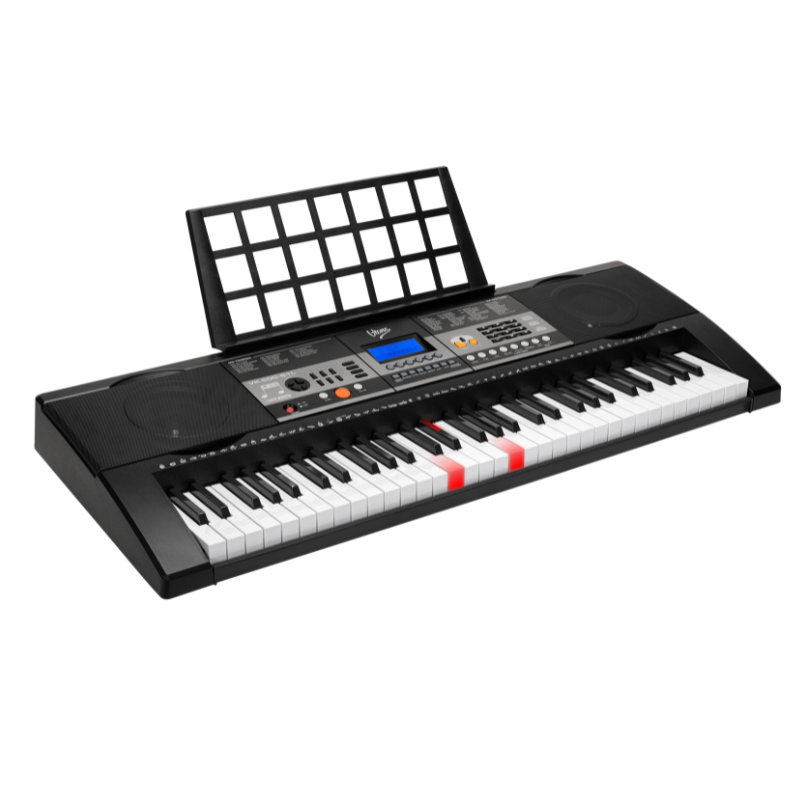 V-TONE VK-500 61L Keyboard – 61 Tangenter med LED læringsfunksjon for Barn og Nybegynnere