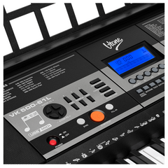 V-TONE VK-500 61L Keyboard – 61 Tangenter med LED læringsfunksjon for Barn og Nybegynnere