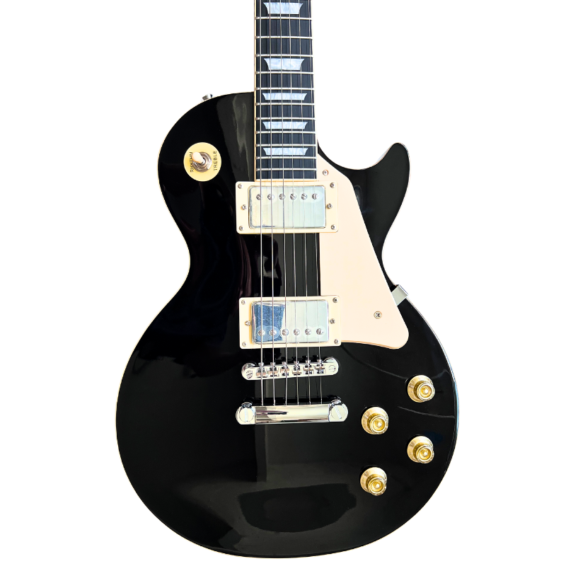 V-TONE VLP1 BK Elektrisk Gitar 4/4 Les Paul HH – Black Gloss