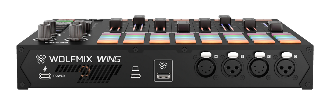 Wolfmix WING – Profesjonell DMX-lyskonsoll og W1-utvidelse