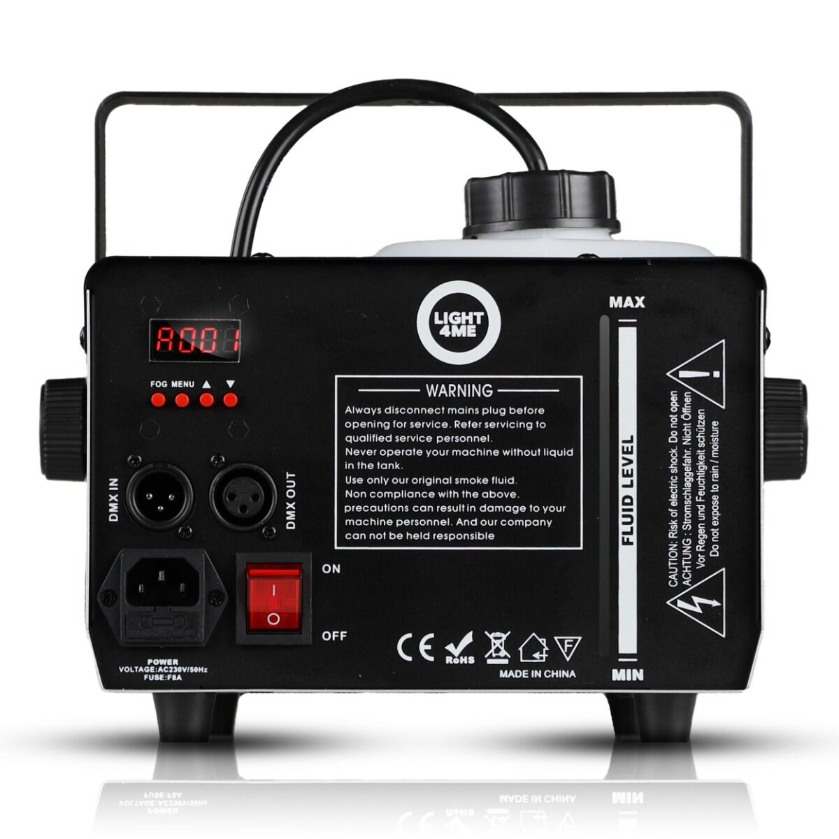Light4Me Fog 1200 LED V2 Røykmaskin 1200W med LED