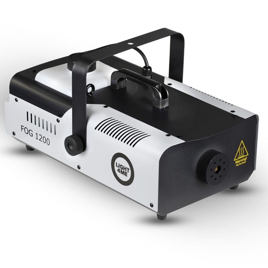 Light4Me Fog 1200 Røykmaskin 1200W med trådløs og kablet fjernkontroll