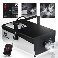 Light4Me Fog 1200 V2 Røykmaskin 1200W med Trådløs Fjernbetjening & DMX