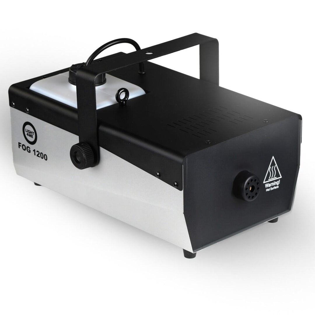 Light4Me Fog 1200 V2 Røykmaskin 1200W med Trådløs Fjernbetjening & DMX