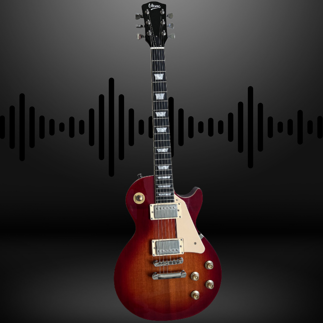 V-TONE VLP1 BS Elektrisk gitar 4/4 Les Paul Honey-Wine